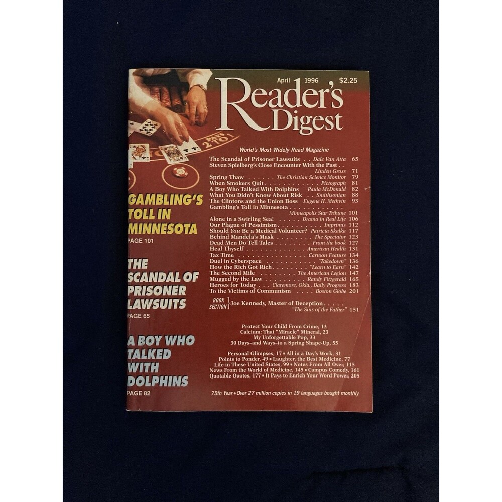 Vintage Reader’s Digest Magazine | April 1996